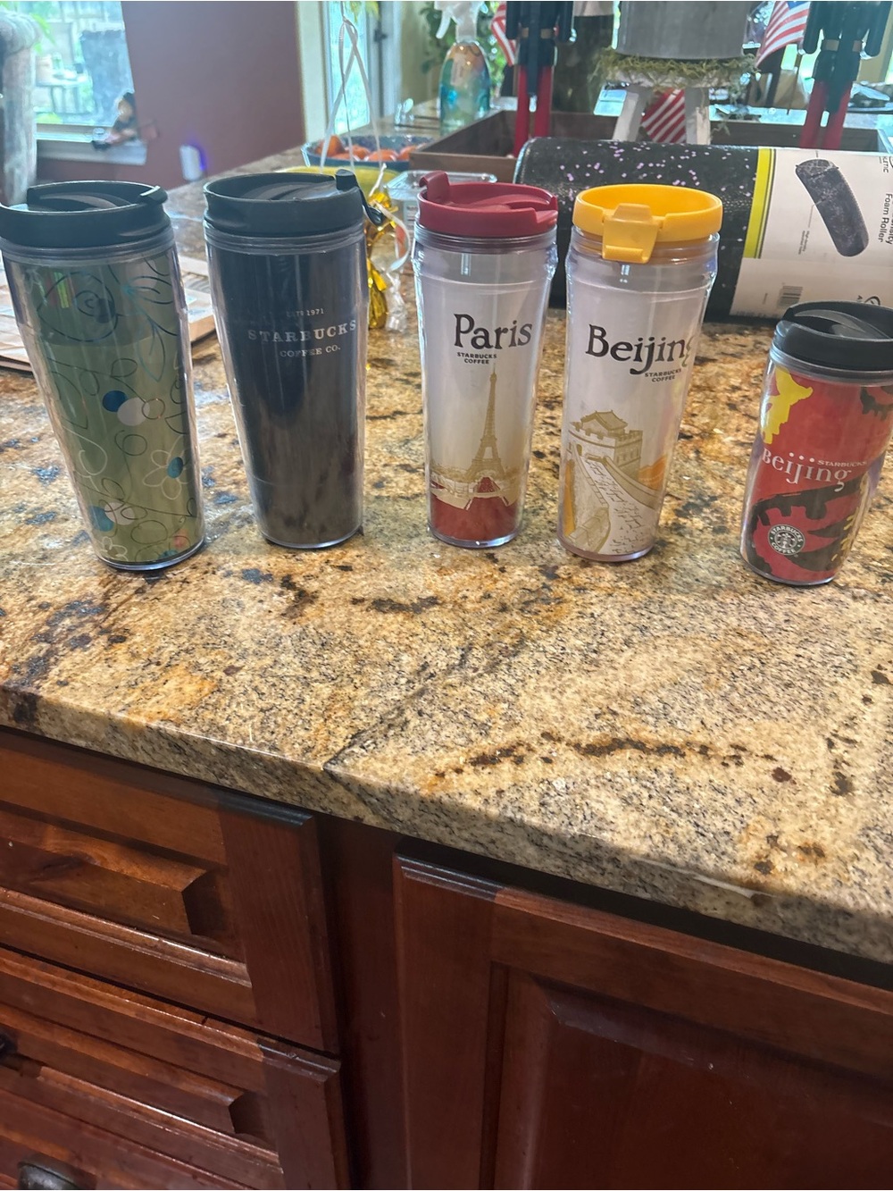 Starbucks Multicolor Travel Tumbler Set with City Designs